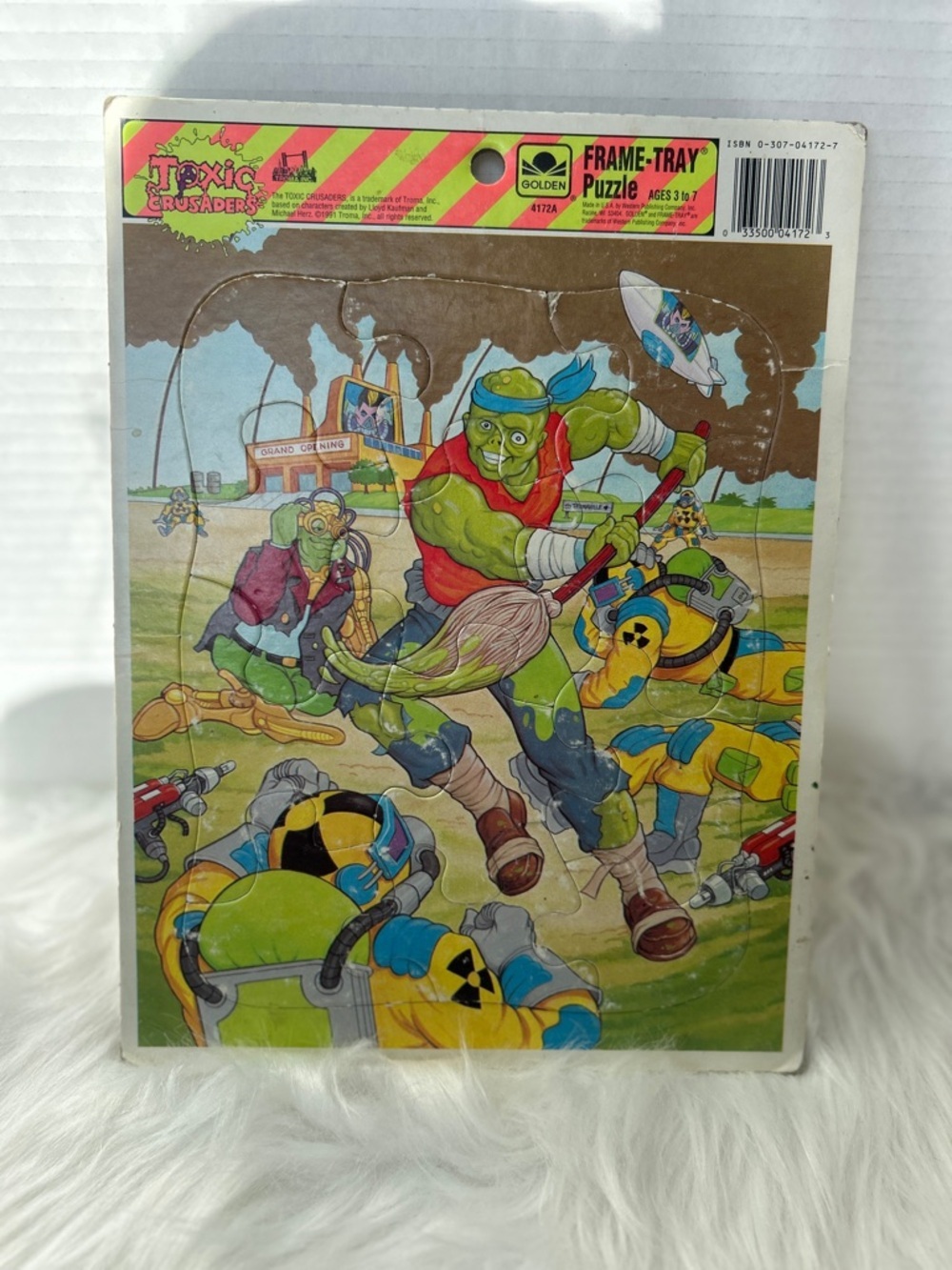 Toxic Crusaders Frame-Tray Puzzle — Colorful Vintage Cartoon Art